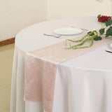 12" x 108" | Rose Gold | Blush | Premium Velvet Table Runner