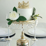 2inch Matte Gold Metal Princess Crown Cake Topper, Wedding Cake Decor