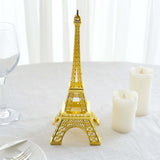 10inch Gold Metal Eiffel Tower Table Centerpiece, Decorative Cake Topper