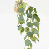 3 Pack | 41inch Green Real Touch Hanging Silk Silver Dollar Leaf Plant Stems