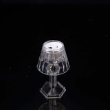 6 Pack | 4.5inch Warm White Crystal Mini Acrylic LED Accent Lamp Lights