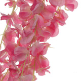 42inches Pink Artificial Silk Hanging Wisteria Flower Garland Vines