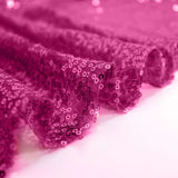 120" Fuchsia Premium Sequin Round Tablecloth