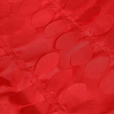 54" Red 3D Leaf Petal Taffeta Fabric Square Table Overlay