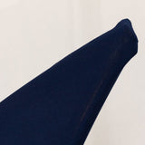 6.5ft Navy Blue Spandex Crescent Moon Chiara Backdrop Stand Cover, Custom Stretch Fitted Wedding