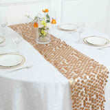 13x108inch Matte Champagne Big Payette Sequin Table Runner