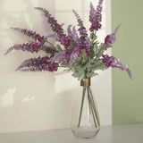 2 Bushes | 34inch Lavender Lilac Artificial Foxglove Orchid Flower Bouquet Stem