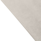 90inch x132inch Ivory Seamless Premium Velvet Rectangle Tablecloth, Reusable Linen