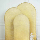 5ft Shimmer Tinsel Spandex Chiara Backdrop Stand Cover For Fitted Round Top Wedding Arch