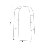 7ft Metal Wedding Arch, Flower Frame Arbor Backdrop Stand