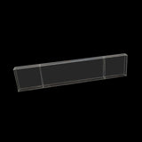 Acrylic Table Top Bridge Connector Rectangular Plate 46"x12" Clear - Durable Design for Pedestal Stands