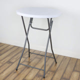 Spandex Cocktail Table Top Cover - White