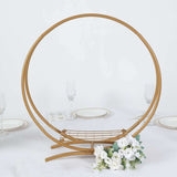 24inch Gold Metal Double Hoop Wedding Cake Display Stand