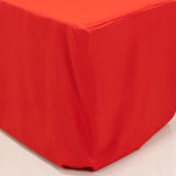 Red Fitted Premium Polyester Rectangle Tablecloth 6ft Table Cover