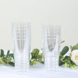 12 Pack Clear Plastic Cups Drinking Tumblers, 17oz Disposable Party Cups - 5.5inch