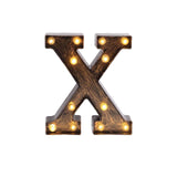 Antique Black Industrial Style LED Marquee Alphabet Letter Sign, 9inch Light Up Letter#whtbkgd