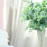 3 Bushes | 14inch Artificial Eucalyptus Branches, Greenery Bouquet Plants