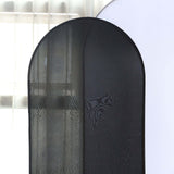 6ft Matte Black Spandex Fitted Chiara Backdrop Stand Cover For Round Top Wedding Arch