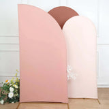 7ft Matte Dusty Rose Spandex Half Moon Chiara Backdrop Stand Cover