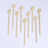 100 Pack Natural Eco Friendly Bird Bamboo Skewers Cocktail Picks 5inch Biodegradable Fruit Appetizer