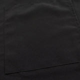 Black Premium Polyester Cooking Chef Apron with Adjustable Neck and Long Ties