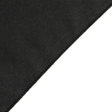 Black Fitted Polyester Rectangle Tablecloth 6ft for Special Size 72x24x30inch Tables