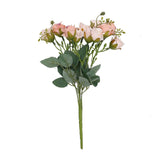 2 Pack | 12inch Blush / Rose Gold Artificial Open Rose Flower Arrangements