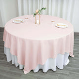 90"x90" Blush Square Polyester Table Overlay