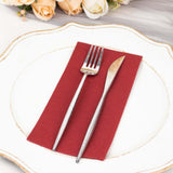 20 Pack | Burgundy Soft Linen-Feel Airlaid Paper Dinner Napkins