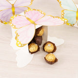 12 Pack Mixed Butterfly Candy Gift Favor Boxes, Paper Flower Boxes Centerpiece