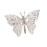 4 Pack | Silver Metal Butterfly Napkin Rings, Decorative Laser Cut Cloth Napkin Holders#whtbkgd