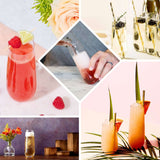 12 Pack Plastic Champagne Glasses in Transparent Dusty Sage Green