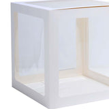 2pcs Transparent DIY Balloon Boxes, Baby Shower Party Decoration Boxes White Edges#whtbkgd