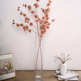 2 Branches | 42inch Tall Dusty Rose Artificial Silk Carnation Flower Stems