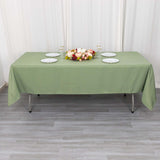 60"x102" Dusty Sage Green Premium Polyester Rectangular Tablecloth - 220GSM