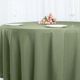 120inch Eucalyptus Sage Green Polyester Round Tablecloth