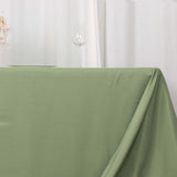 90x156inch Eucalyptus Sage Green 220 GSM Seamless Premium Polyester Rectangular Tablecloth