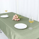 60"x102" Dusty Sage Green Smooth Satin Rectangular Tablecloth