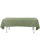 60"x126" Dusty Sage Green Polyester Rectangular Tablecloth