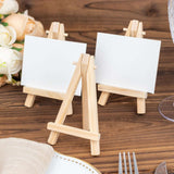 10 Pack | 5inch Natural Mini Rustic Place Card Table Number Holders