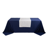 White Wide Premium Polyester Table Runner, Printable Sublimation Blank Banner - 24x72inch#whtbkgd