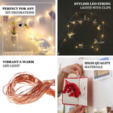 32ft Warm White 100 LED Clear Photo Clip Fairy String Light Garland