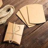 50 Pack | 4.5x3.5inch Natural Wedding Favor Pillow Box and Burlap Twine Set