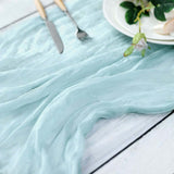 10ft Baby Blue Gauze Cheesecloth Boho Table Runner