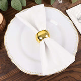 Pack of 4 | Gold Acrylic Napkin Rings