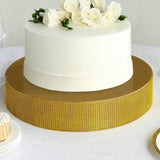 16inch Gold Rhinestones Round Metal Pedestal Cake Stand, Cupcake Holder