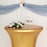 32inch Dia Premium Metallic Gold Spandex Highboy Cocktail Table Cover