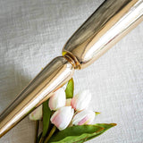 2 Pack 29" Gold Metal Trumpet Vases Set, Tall Floral Vase for Flower Arrangements & Centerpieces