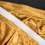 14ft Gold Pleated Satin Double Drape Table Skirt