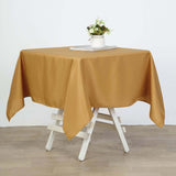 Gold Polyester Square Tablecloth 54"x54"